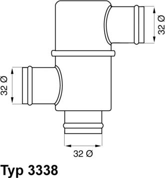 WAHLER 3338.80 - Termostats, Dzesēšanas šķidrums autodraugiem.lv