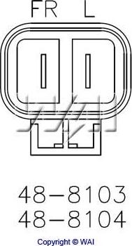 WAI 48-8104 - Ģeneratora sprieguma regulators autodraugiem.lv