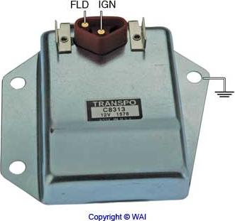 WAI C8313 - Ģeneratora sprieguma regulators autodraugiem.lv