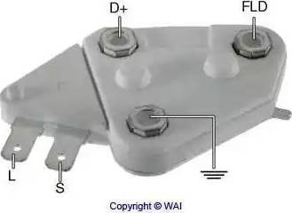 WAI D105HD-1 - Ģeneratora sprieguma regulators autodraugiem.lv
