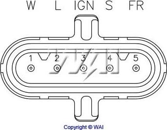 WAI IB297 - Ģeneratora sprieguma regulators autodraugiem.lv