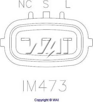 WAI IM473 - Ģeneratora sprieguma regulators autodraugiem.lv