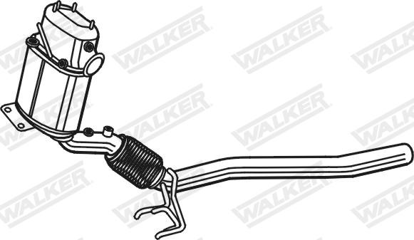 Walker 93310 - Nosēdumu / Daļiņu filtrs, Izplūdes gāzu sistēma autodraugiem.lv