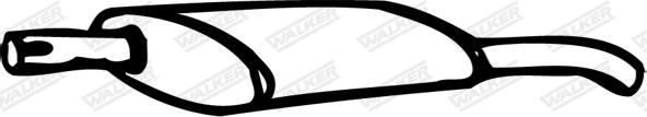 Walker 09624 - Izplūdes gāzu trokšņa slāpētājs (pēdējais) autodraugiem.lv