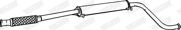 Walker 06419 - Vidējais izpl. gāzu trokšņa slāpētājs autodraugiem.lv