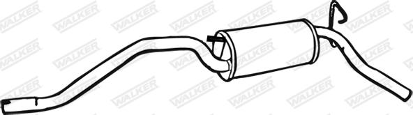 Walker 06607 - Izplūdes gāzu trokšņa slāpētājs (pēdējais) autodraugiem.lv