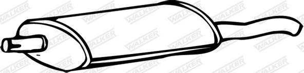 Walker 07845 - Izplūdes gāzu trokšņa slāpētājs (pēdējais) autodraugiem.lv