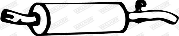 Walker 07869 - Izplūdes gāzu trokšņa slāpētājs (pēdējais) autodraugiem.lv