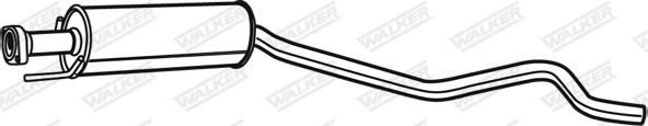 Walker 19955 - Vidējais izpl. gāzu trokšņa slāpētājs autodraugiem.lv