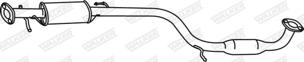 Walker 19439 - Vidējais izpl. gāzu trokšņa slāpētājs autodraugiem.lv