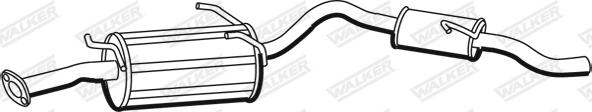 Walker 19541 - Izplūdes gāzu trokšņa slāpētājs (pēdējais) autodraugiem.lv