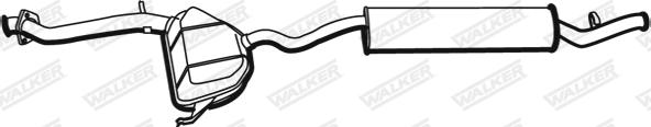Walker 19042 - Izplūdes gāzu trokšņa slāpētājs (pēdējais) autodraugiem.lv