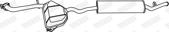 Walker 19327 - Izplūdes gāzu trokšņa slāpētājs (pēdējais) autodraugiem.lv