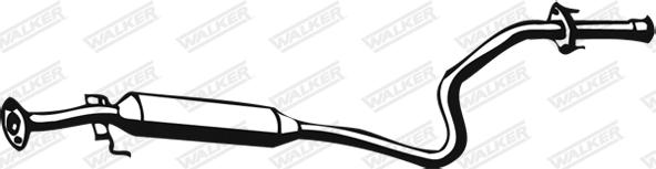 Walker 15127 - Vidējais izpl. gāzu trokšņa slāpētājs autodraugiem.lv
