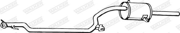 Walker 16934 - Izplūdes gāzu trokšņa slāpētājs (pēdējais) autodraugiem.lv