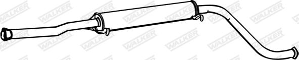 Walker 16419 - Vidējais izpl. gāzu trokšņa slāpētājs autodraugiem.lv