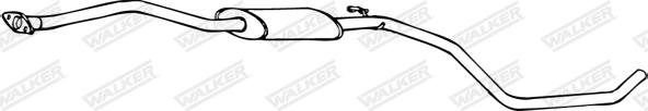 Walker 16108 - Vidējais izpl. gāzu trokšņa slāpētājs autodraugiem.lv