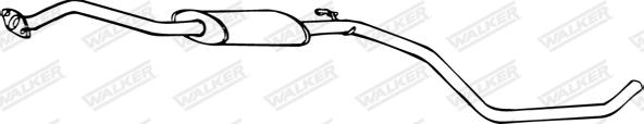 Walker 16121 - Vidējais izpl. gāzu trokšņa slāpētājs autodraugiem.lv