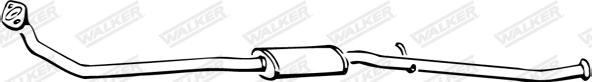 Walker 16294 - Vidējais izpl. gāzu trokšņa slāpētājs autodraugiem.lv