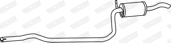 Walker 18689 - Vidējais izpl. gāzu trokšņa slāpētājs autodraugiem.lv