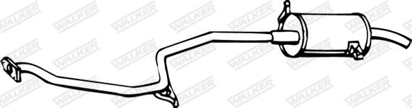 Walker 18140 - Izplūdes gāzu trokšņa slāpētājs (pēdējais) autodraugiem.lv