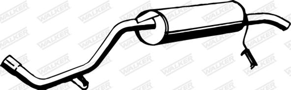 Walker 18112 - Izplūdes gāzu trokšņa slāpētājs (pēdējais) autodraugiem.lv
