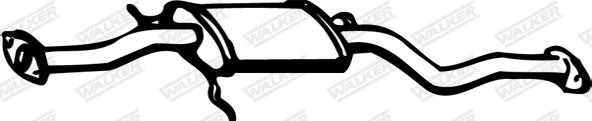 Walker 13171 - Vidējais izpl. gāzu trokšņa slāpētājs autodraugiem.lv