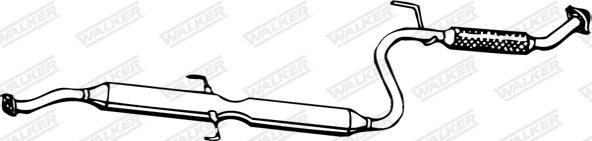 Walker 13321 - Vidējais izpl. gāzu trokšņa slāpētājs autodraugiem.lv