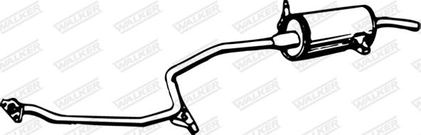 Walker 12393 - Izplūdes gāzu trokšņa slāpētājs (pēdējais) autodraugiem.lv