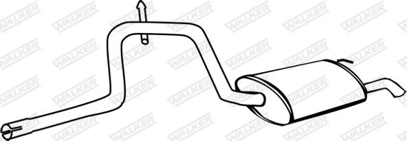 Walker 17560 - Izplūdes gāzu trokšņa slāpētājs (pēdējais) autodraugiem.lv