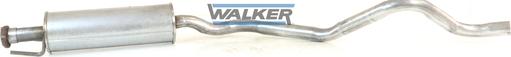 Walker 17348 - Vidējais izpl. gāzu trokšņa slāpētājs autodraugiem.lv