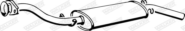 Walker 17231 - Izplūdes gāzu trokšņa slāpētājs (pēdējais) autodraugiem.lv