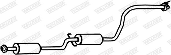 Walker 17794 - Vidējais izpl. gāzu trokšņa slāpētājs autodraugiem.lv