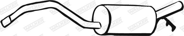 Walker 17716 - Izplūdes gāzu trokšņa slāpētājs (pēdējais) autodraugiem.lv