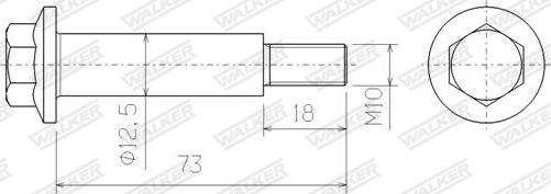 Walker 83149 - Skrūve, Izplūdes sistēma autodraugiem.lv