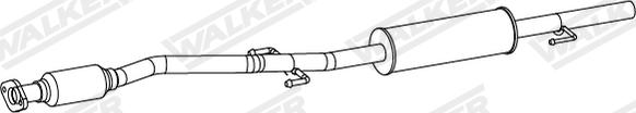 Walker 24494 - Vidējais izpl. gāzu trokšņa slāpētājs autodraugiem.lv