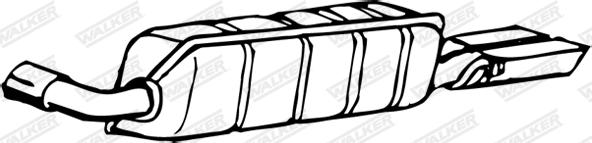 Walker 21970 - Izplūdes gāzu trokšņa slāpētājs (pēdējais) autodraugiem.lv