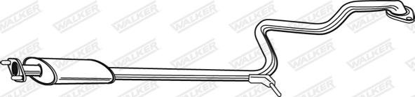 Walker 21835 - Vidējais izpl. gāzu trokšņa slāpētājs autodraugiem.lv