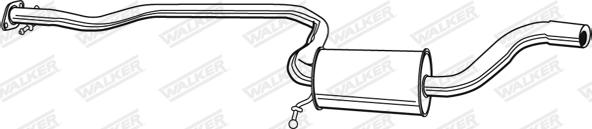 Walker 21878 - Vidējais izpl. gāzu trokšņa slāpētājs autodraugiem.lv