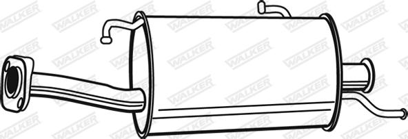 Walker 21234 - Izplūdes gāzu trokšņa slāpētājs (pēdējais) autodraugiem.lv