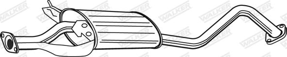 Walker 21776 - Vidējais izpl. gāzu trokšņa slāpētājs autodraugiem.lv