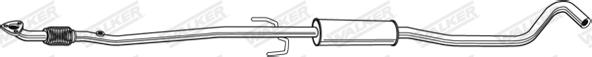 Walker 23009 - Vidējais izpl. gāzu trokšņa slāpētājs autodraugiem.lv