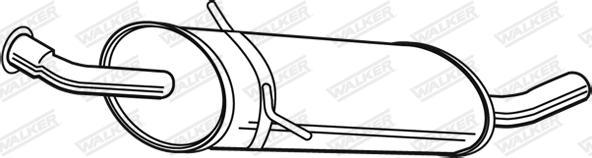 Walker 23291 - Izplūdes gāzu trokšņa slāpētājs (pēdējais) autodraugiem.lv