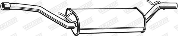 Walker 23211 - Izplūdes gāzu trokšņa slāpētājs (pēdējais) autodraugiem.lv