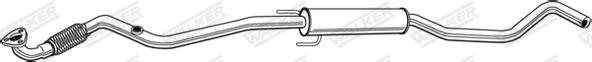 Walker 22476 - Vidējais izpl. gāzu trokšņa slāpētājs autodraugiem.lv