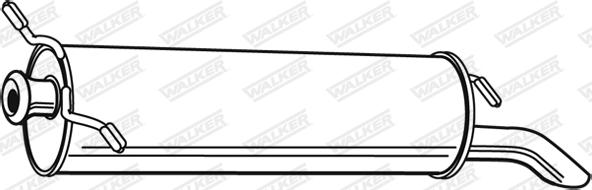 Walker 22095 - Izplūdes gāzu trokšņa slāpētājs (pēdējais) autodraugiem.lv