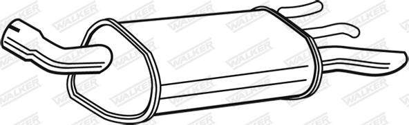Walker 22040 - Izplūdes gāzu trokšņa slāpētājs (pēdējais) autodraugiem.lv