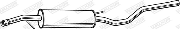 Walker 22087 - Vidējais izpl. gāzu trokšņa slāpētājs autodraugiem.lv