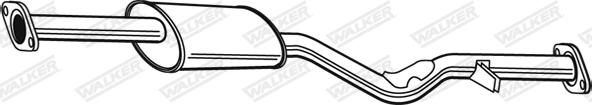 Walker 22397 - Vidējais izpl. gāzu trokšņa slāpētājs autodraugiem.lv