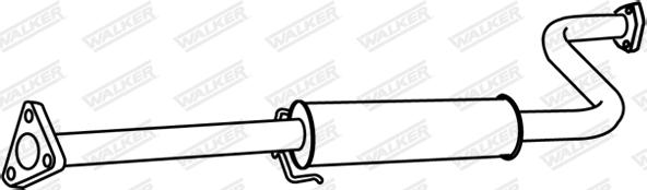 Walker 22225 - Izplūdes gāzu trokšņa slāpētājs (pēdējais) autodraugiem.lv